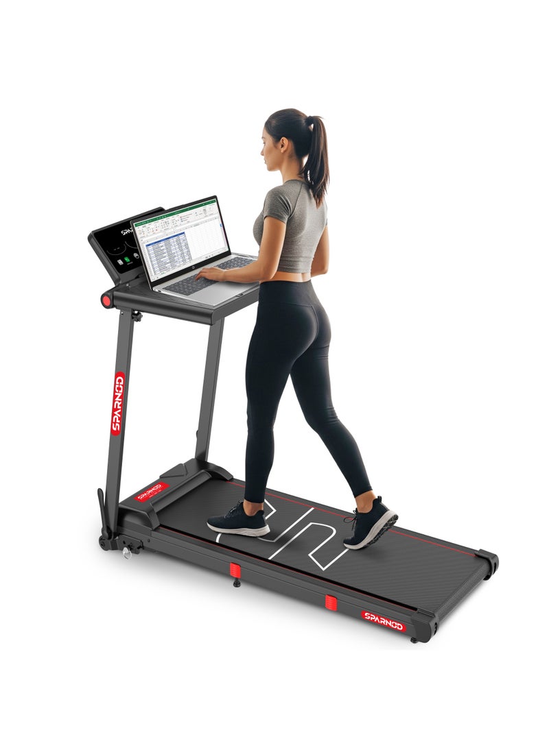 Sparnod Fitness STH-3085 Foldable Treadmill for Home Use – 2.5 HP Motor, 12 Preset Programs, 12 km/h Speed, Manual Incline, LED Display, Shock Absorption, 90kg Max Weight - Image 1