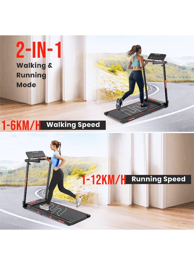 Sparnod Fitness STH-3085 Foldable Treadmill for Home Use – 2.5 HP Motor, 12 Preset Programs, 12 km/h Speed, Manual Incline, LED Display, Shock Absorption, 90kg Max Weight - Image 5