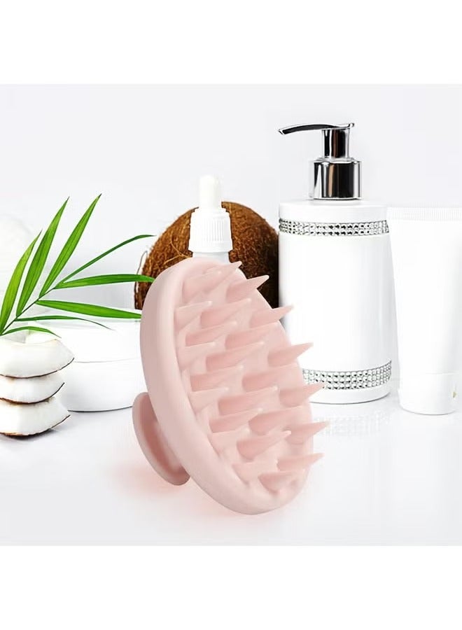 Arabest Silicone Scalp Massager, Scalp Scrubber for Hair Growth with Soft Bristles, Scalp Exfoliation Brush Dandruff Removal Shampoo Brush for Wet Dry Scalp Care (Light Pink) - Image 5