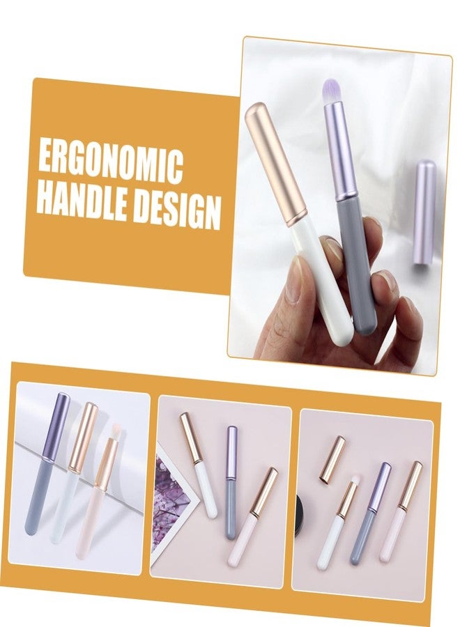 مجموعة فيكاسكي من 3 فرش مكياج للشفاه مع أغطية، أدوات وضع أحمر شفاه مريحة لتطبيق سلس، أدوات محمولة لتلميع الشفاه مثالية للسفر والتعديلات - Image 2