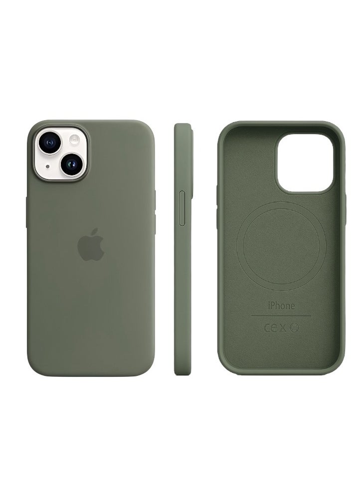 Apple Brand - Silicone Case for iPhone 14 - With MagSafe Support and Strong Protection - Image 1