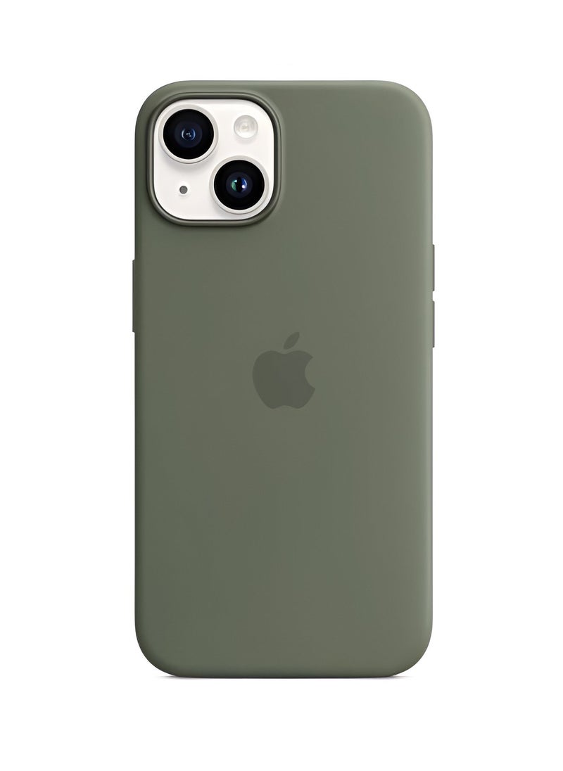 Apple Brand - Silicone Case for iPhone 14 - With MagSafe Support and Strong Protection - Image 1