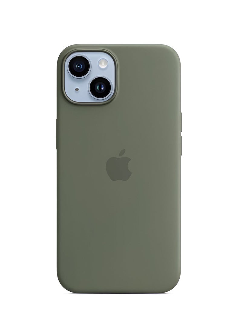 Apple Brand - Silicone Case for iPhone 14 - With MagSafe Support and Strong Protection - Image 1