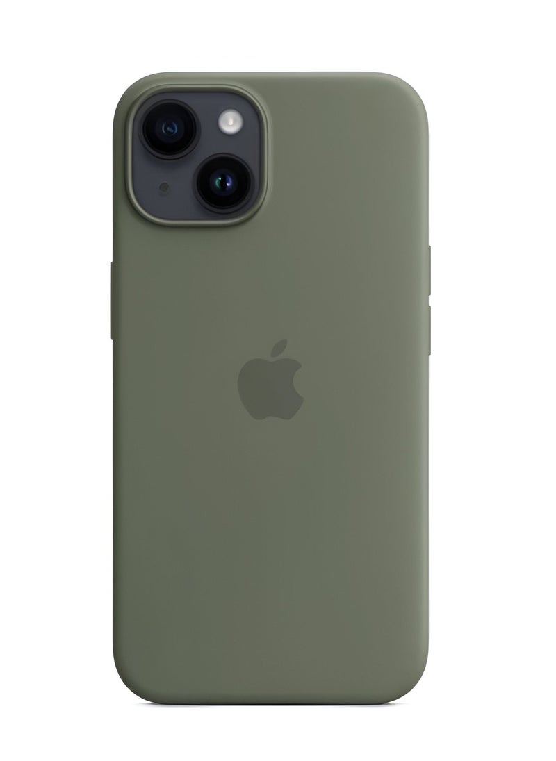 Apple Brand - Silicone Case for iPhone 14 - With MagSafe Support and Strong Protection - Image 1