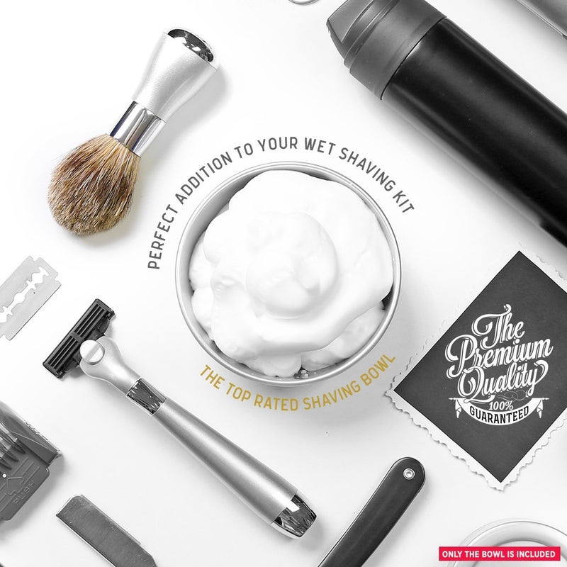 Perfecto Stainless Steel Shaving Soap Bowl, Stainless Steel Shaving Mug, Shaving Cup, Mug for Shave Cream & Soap - Unbreakable Shaving Cup, Barbers Accessories For Your Wet Shaving Kit - Image 4
