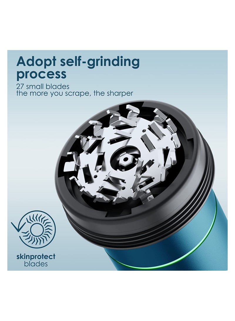 Excefore Electric Razor for Men Travel Shaving Electric Razor Multi-Function Portable Travel Razor 100% Washable Rotary Shaver Wet & Dry Electric Shaver-Type-C Fast Charging (Blue) - Image 5