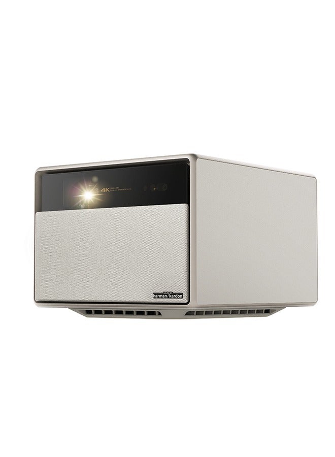 XGIMI HORIZON ULTRA 4K Home Smart Projector w/ Dolby Vision, Dual Light System, 2300 ISO Lumens, Up to 200" Screen Size, for Home/Office, 2x 12W Harman/Kardon Speakers, Smart Screen Adaptation - Beige