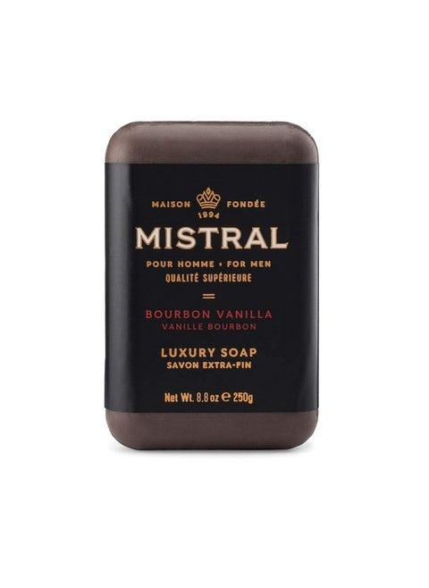 Mistral Bar Soap Organic, Bourbon Vanilla, Large, Natural Exfoliation