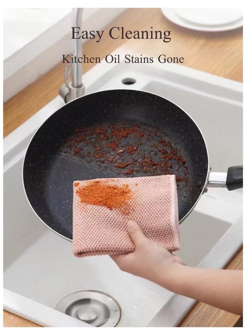 أنمي 6 قطع من مناشف الميكروفايبر الفاخرة للمطبخ والزجاج والحمام والسيارة - عالية الامتصاص وخالية من الخطوط مقاس 30x30 سم - Image 5