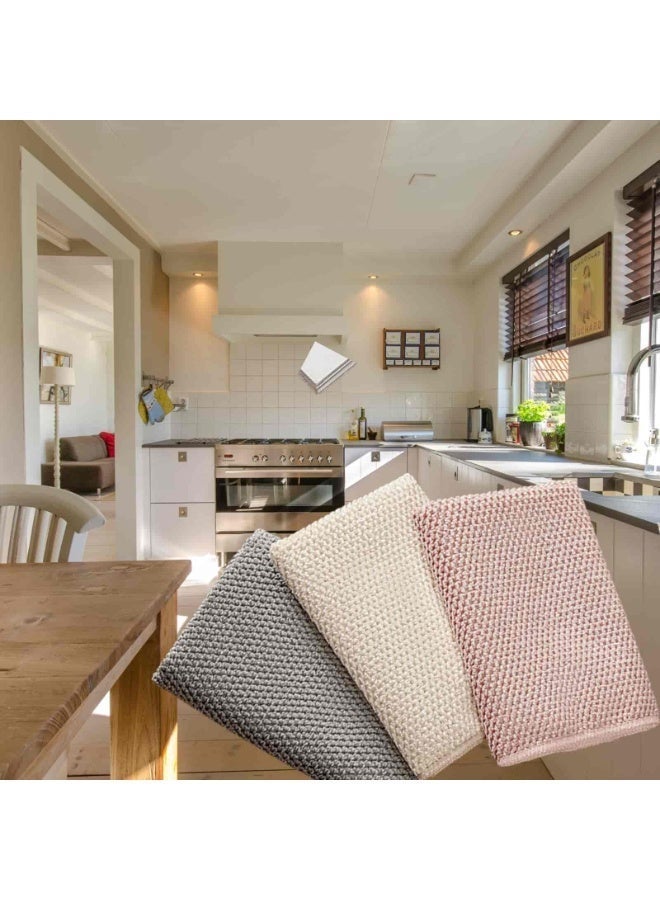 أنمي 6 قطع من مناشف الميكروفايبر الفاخرة للمطبخ والزجاج والحمام والسيارة - عالية الامتصاص وخالية من الخطوط مقاس 30x30 سم - Image 2