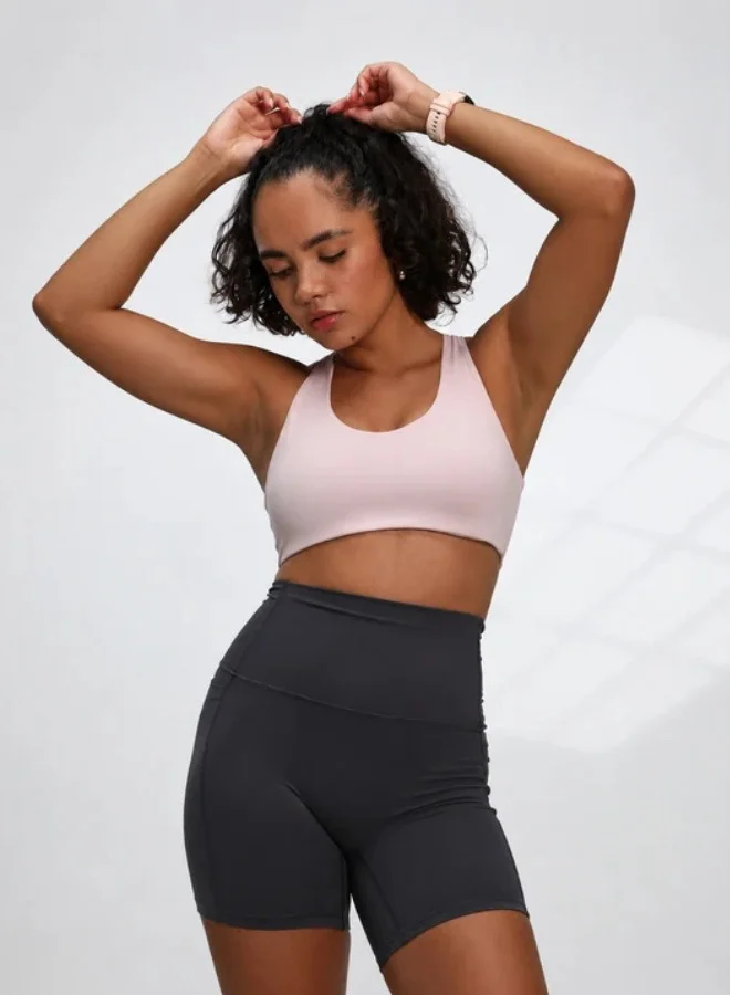 Mohuki Ink Grey Olivia Side Pocket Shorts for Women | Best Price UAE