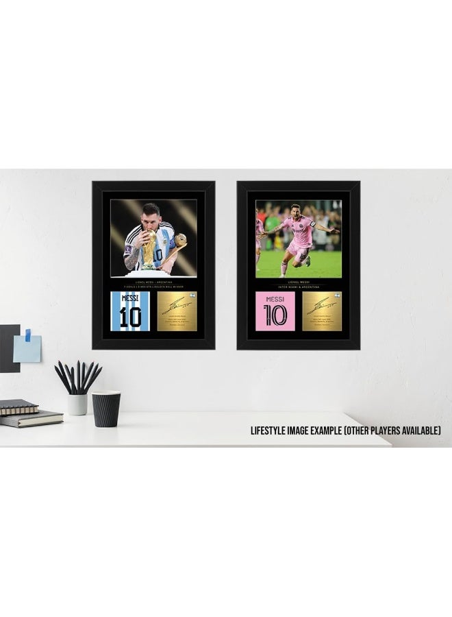 Win FC Bruno Guimaraes Signed A4 Framed Photo Display - Reproduced Digital Signature - Gift For Newcastle United - Image 2