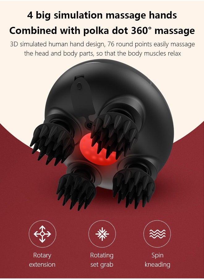Occuwzz Massager Low Frequency Massage Claw Wireless Charging Fully Waterproof Scalp Pulse Head Hand Foot Massager  - Image 2