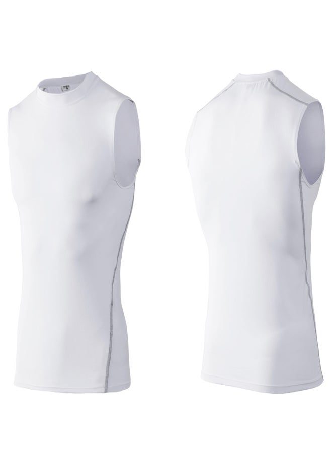 3 Pack Compression Baselayer Workout Sleeveless Shirts Workout Vest - Image 2