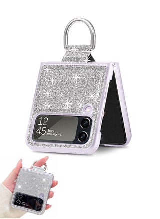 Glitter Crystal Hard PC Slim Case for Samsung Z Flip 4, Soft TPU Shockproof Protection Cover, Bling Luxury Protective Phone Case Shell(Silver) - pzsku/ZF0BCCF61B12A74EF9090Z/45/_/1685954336/e0e0df1e-fb7a-4139-ab1e-2911cbe42bf6
