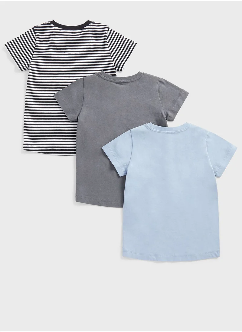 mothercare Dinosaur T-Shirts - 3 Pack
