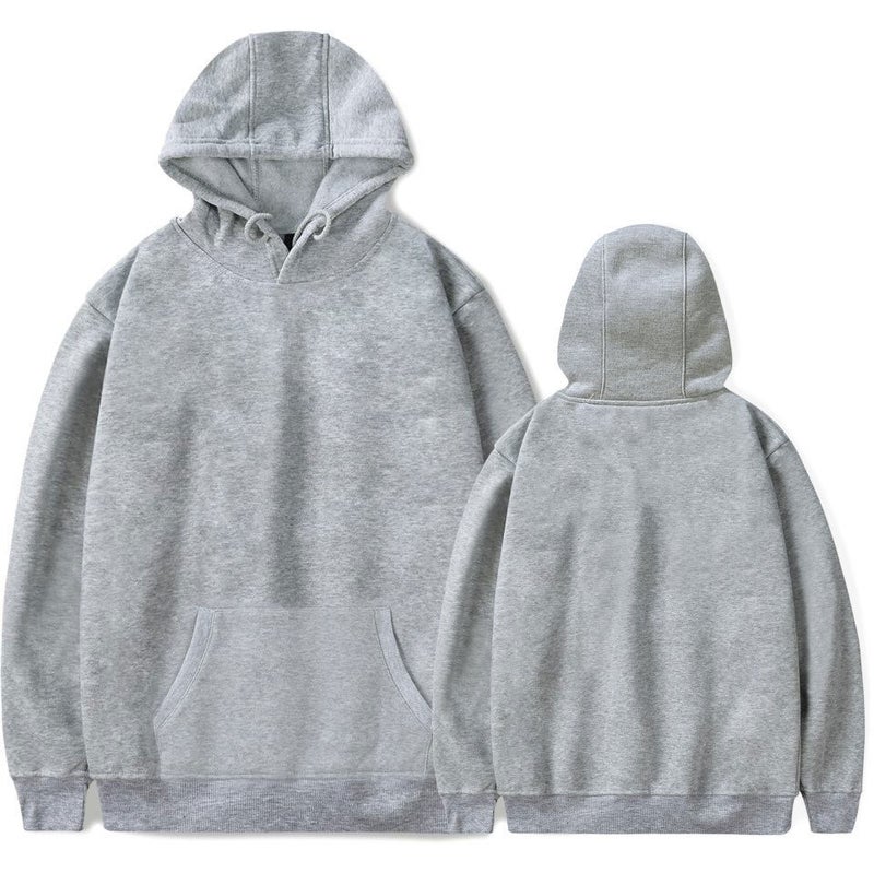 Blank Men'S Sweater Overalls Fleece-Lined Pullover Men'S And Women'S Solid Color Hooded Jacket New 2022 - Image 1