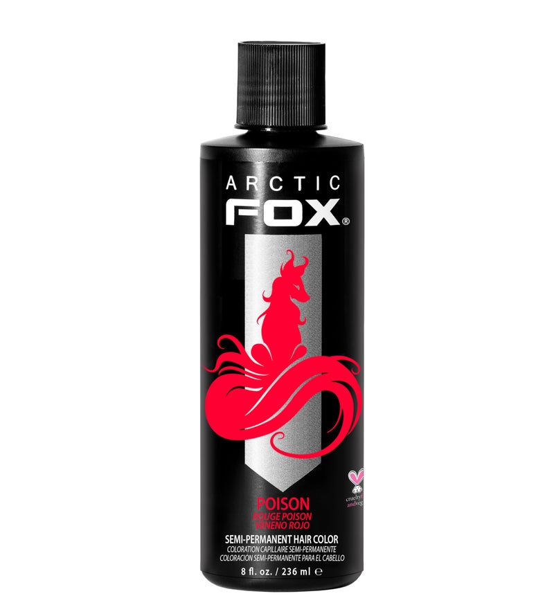 ARCTIC FOX Vegan and Cruelty-Free Semi-Permanent Hair Color Dye (8 Fl Oz, POISON) - Image 1