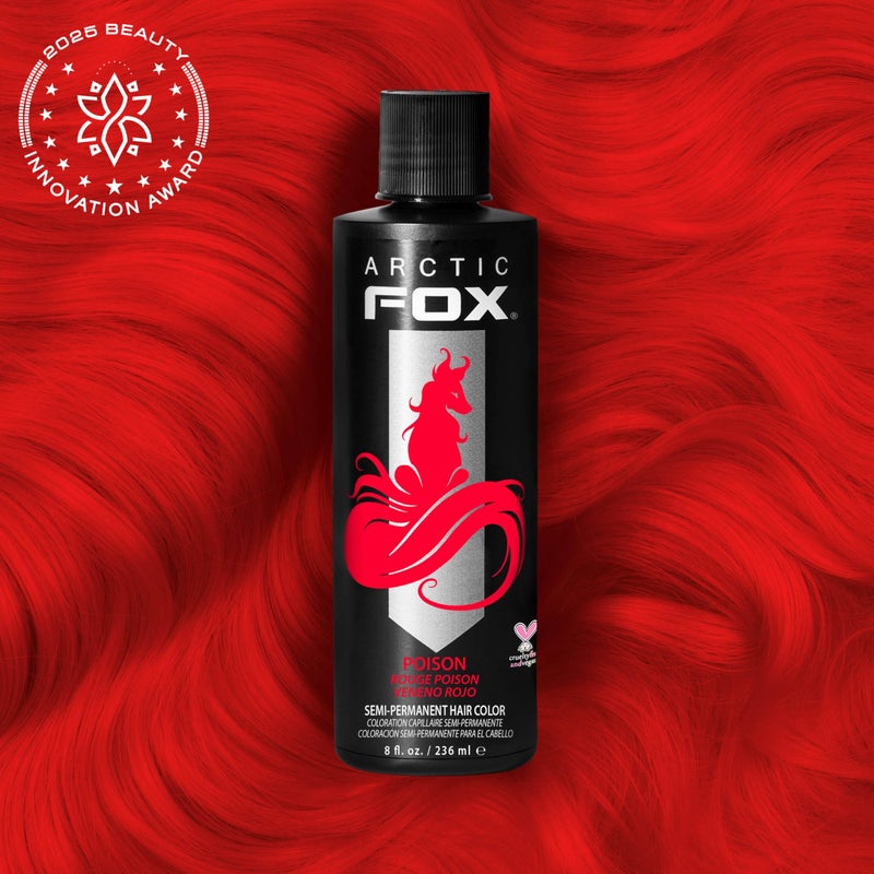 ARCTIC FOX Vegan and Cruelty-Free Semi-Permanent Hair Color Dye (8 Fl Oz, POISON) - Image 2