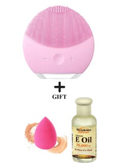 Silicone Facial Cleansing Device And Gift spong + oil Vitamin E