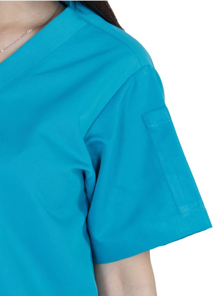 كنزي طقم سكراب طبي فيروزي غامق من كنزي للجنسين 1 - Image 3