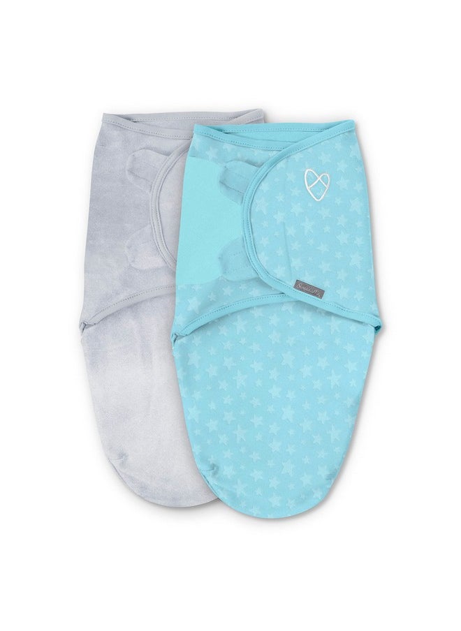 SwaddleMe By Ingenuity Original Swaddle, Size Small/Medium, For Ages 0-3 Months, 7-14 Pounds, Up To 26 Inches Long, 2-Pack Baby Swaddle Blanket Wrap  - Image 1