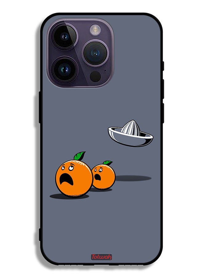 Tolwak Apple iPhone 14 Pro Protective Case Minimalism Digital Art Humor  - Image 2