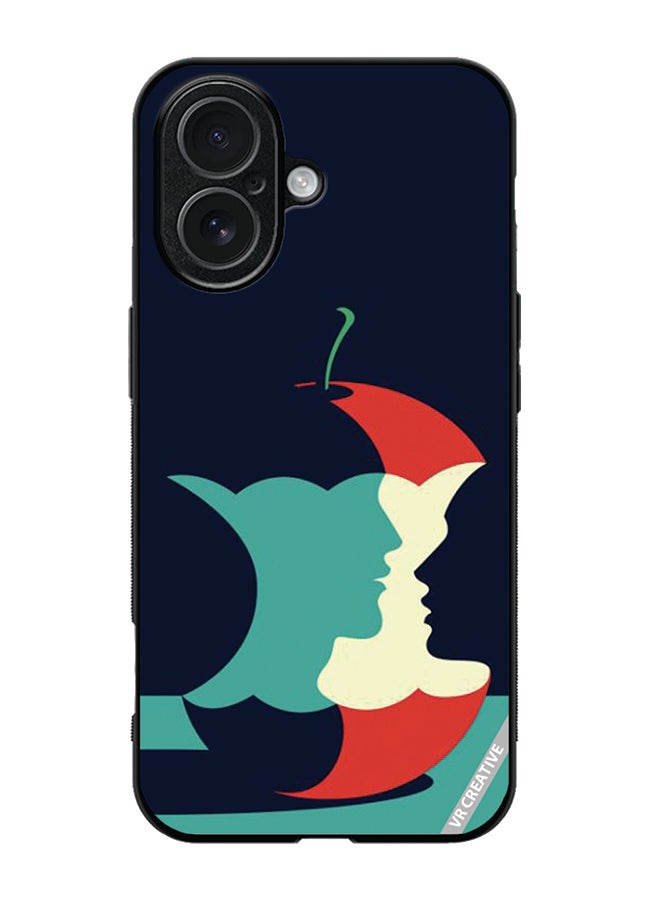 Protective Case Cover For Apple iPhone 17 Eaten Apple Design Multicolour