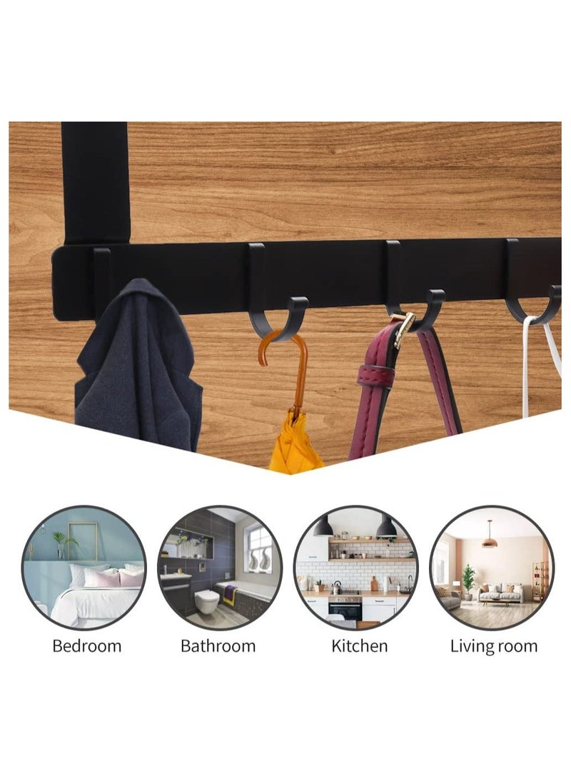 Over The Door Hook Hanger, Heavy Duty Over Door Hanger   5 Hooks, Space Saving Over Door Organizer Rack for Hanging Coat, Towel, Bag, Robe 1  - Image 5
