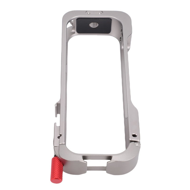 Action Camera Cage: Aluminum Alloy Material - Snug Fit Camera Protective Frame for Insta360 X5, With Cold Shoe Ports, 1/4 Inch Screw Holes for Adventure Filming, Photography Accessories Attachment - Image 4
