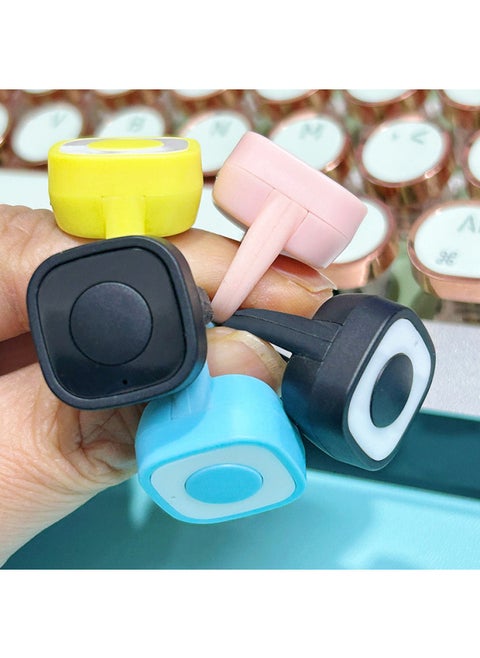 Explosions Lazy Fingertip Remote Control Trembles Mobile Phone Short Video Bluetooth Page Turning Praise Selfie Video Recorder-Color:ZL-01-Single-Blue