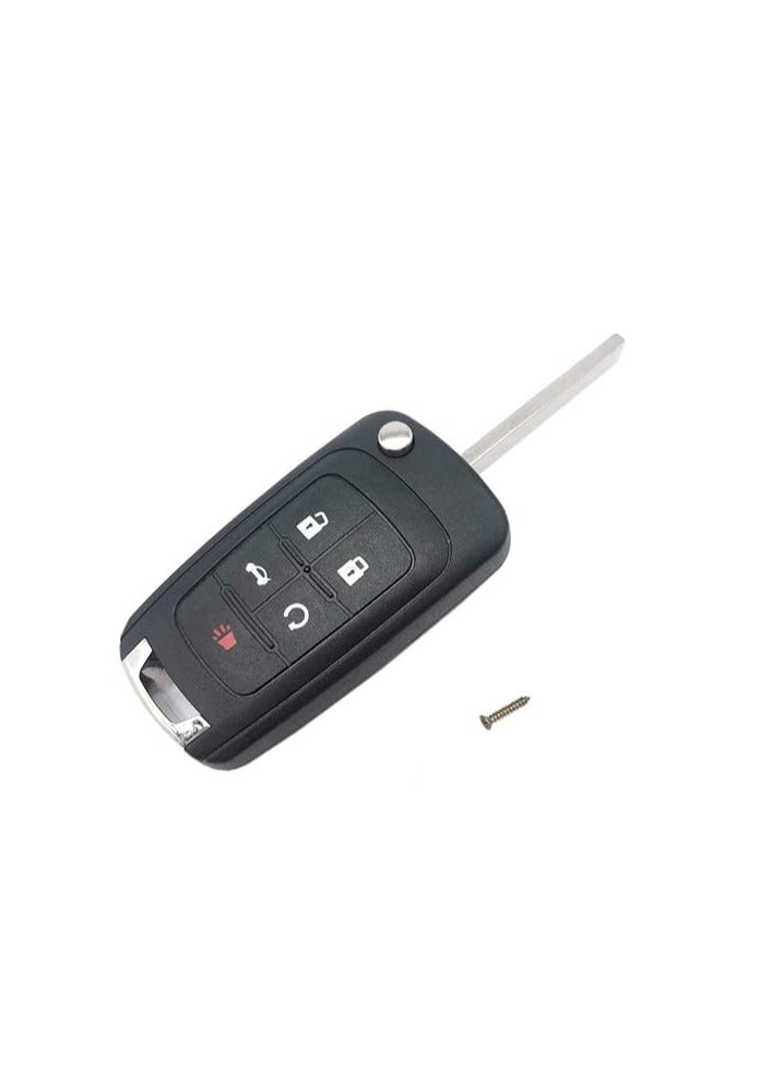 Black 5 Butons Chevrolet Car Key Cover Key Chain - Image 2