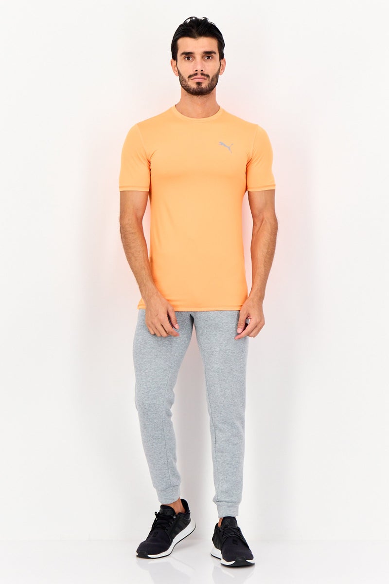 PUMA Men Sportswear Fit Short Sleeves Running T-Shirt, Orange - Image 3