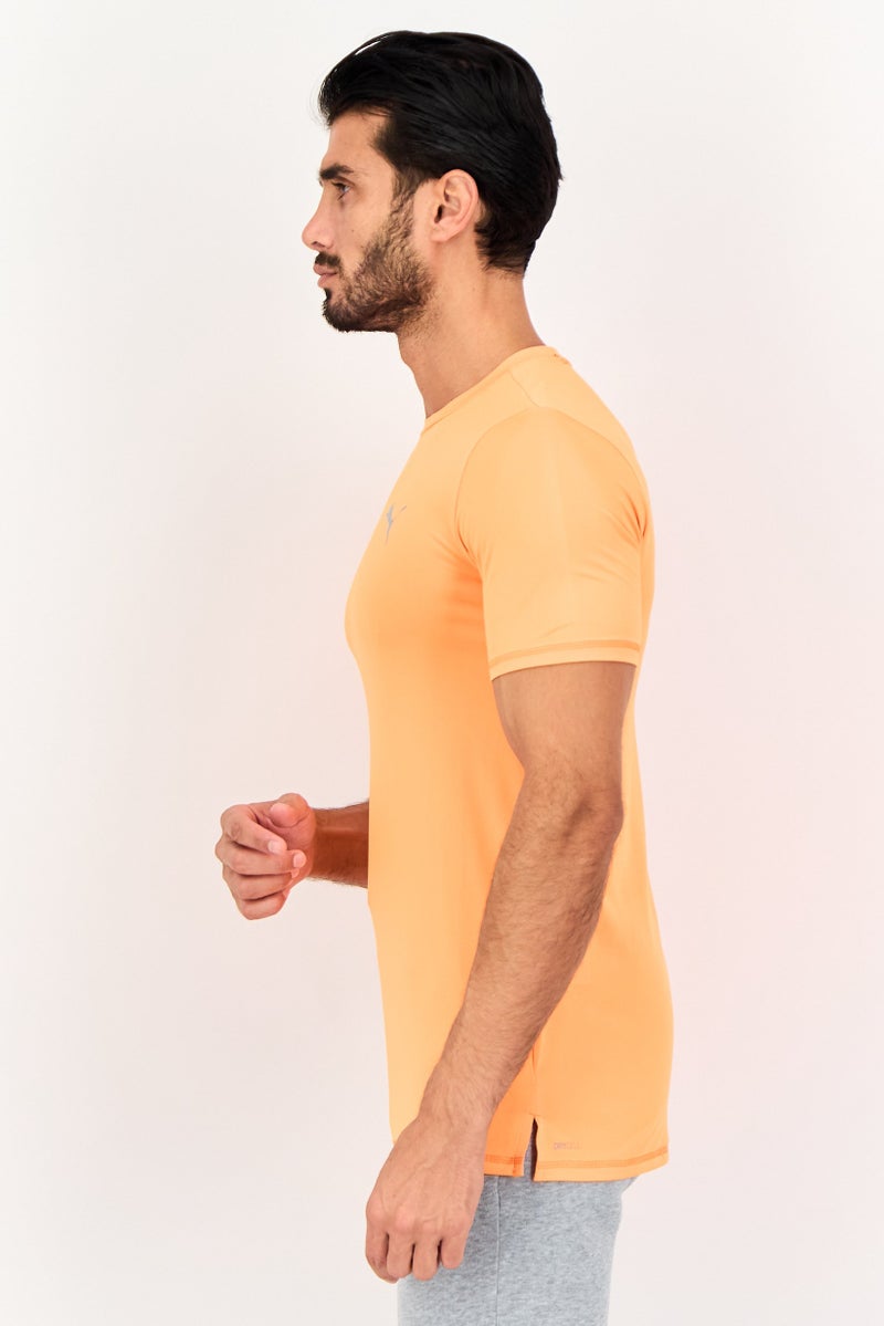PUMA Men Sportswear Fit Short Sleeves Running T-Shirt, Orange - Image 4