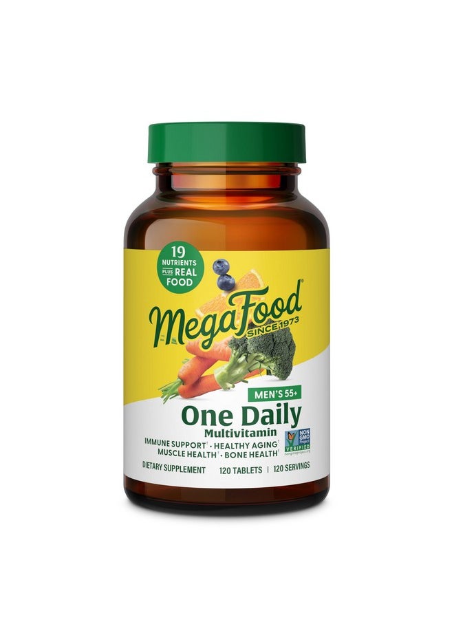 MegaFood Men's 55+ One Daily - Multivitamin for Men with Vitamin B12, Vitamin C, Vitamin D & Zinc - Optimal Aging & Immune Support Supplement - Vegetarian - Made Without 9 Food Allergens - 120 Tabs - pzsku/ZF0BD465E25A2E8360D1DZ/45/_/1739864181/556275f9-3682-4a4b-ad91-03c938605ffe