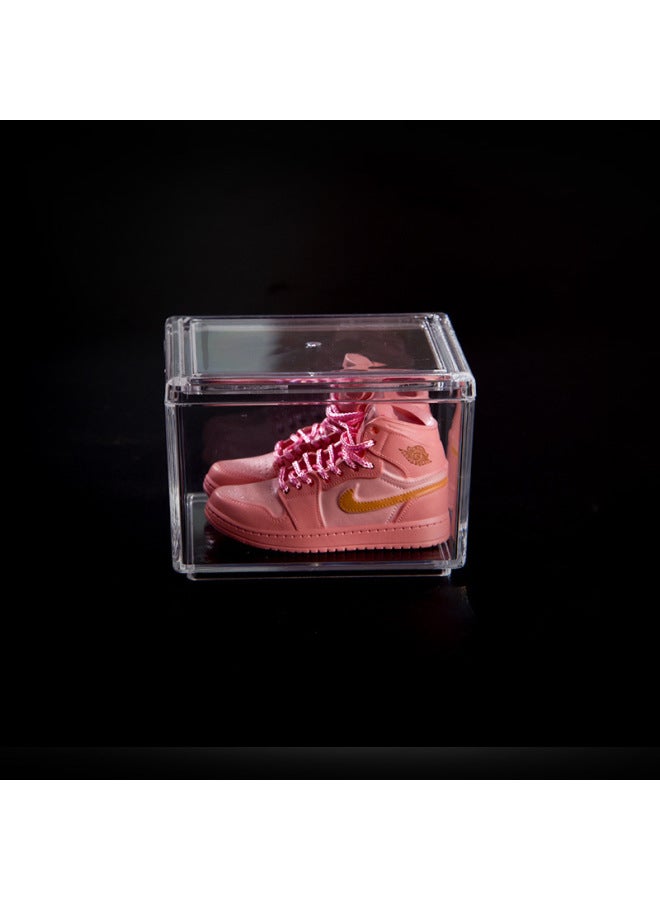 Creative Diy Model Desktop Decoration For Boys And Girls Birthday Gift Trendy Mini AJ Sneakers Shoes Wall-Color:1 Coral Gold - Image 1