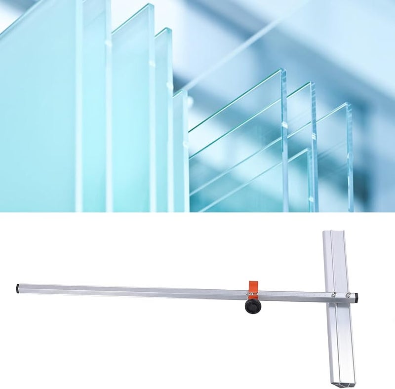 T Type Glass Cutter 60cm Aluminum Alloy Adjustable 14 Roller Tool For Thick Glass And Tile - Image 5