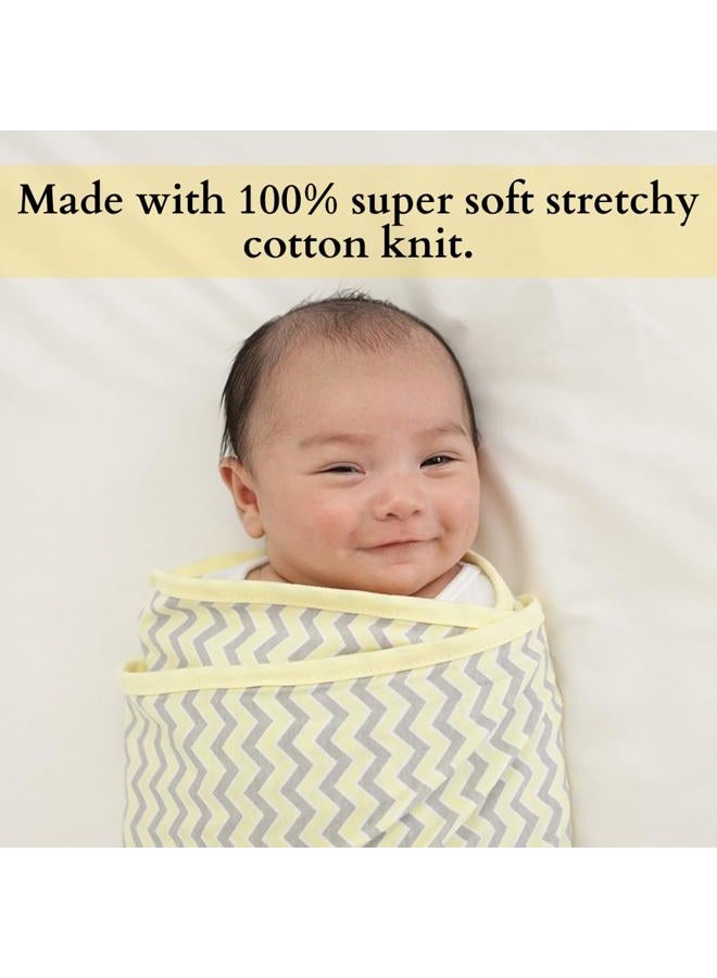 Miracle Blanket Swaddle, Blue with Green Trim - Image 5