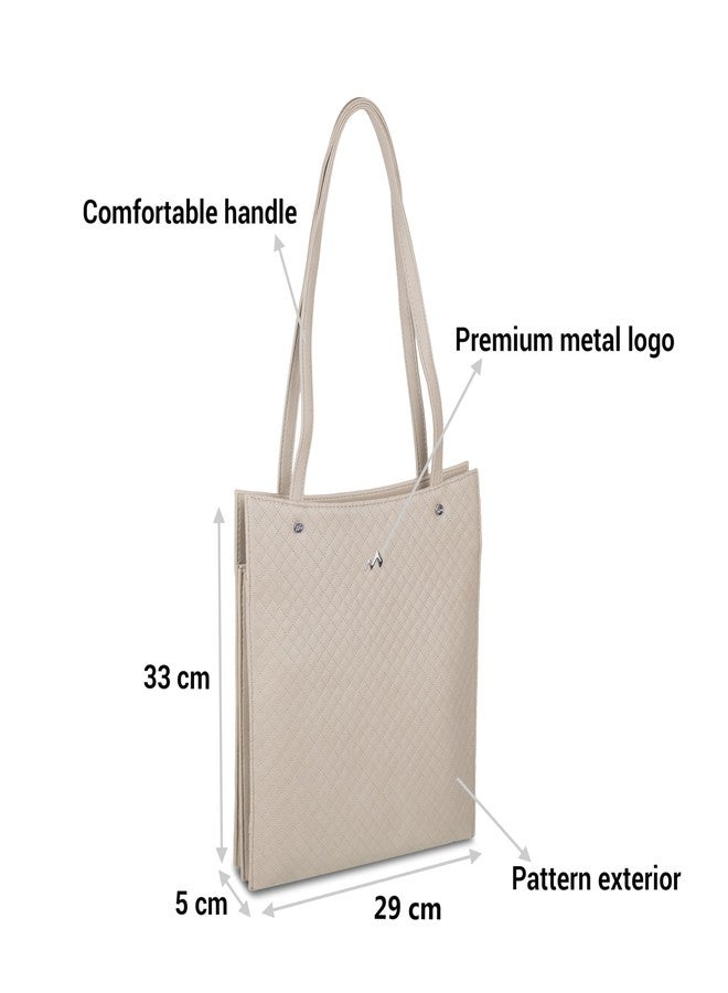 Metro Women Beige Shoulder Bag (66-199) - Image 3