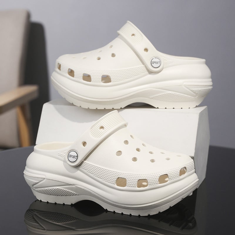 Children'S Parent-Child Cave Shoes Children'S Baby Mother Breathable Summer Outer Wear Slippers Non-Slip Platform Beach Sandals Women - Image 2