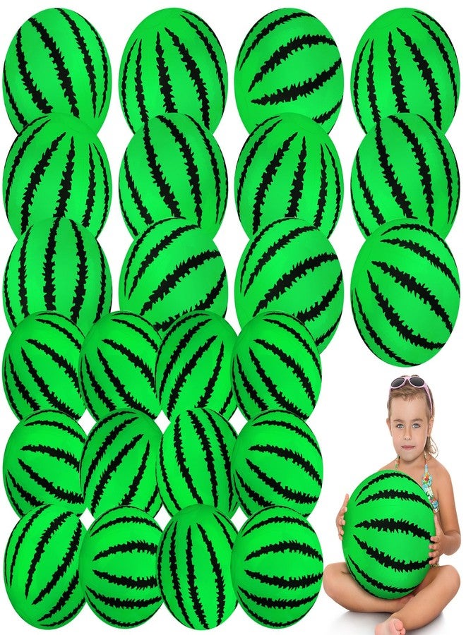 Guiqulai [ 10''+8'' ] 24 Pcs Watermelon Beach Balls Bulk,Mini Beach Balls Inflatable Beach Ball Watermelon Ball for Pool Party Decorations Birthday Party Favors - Image 1