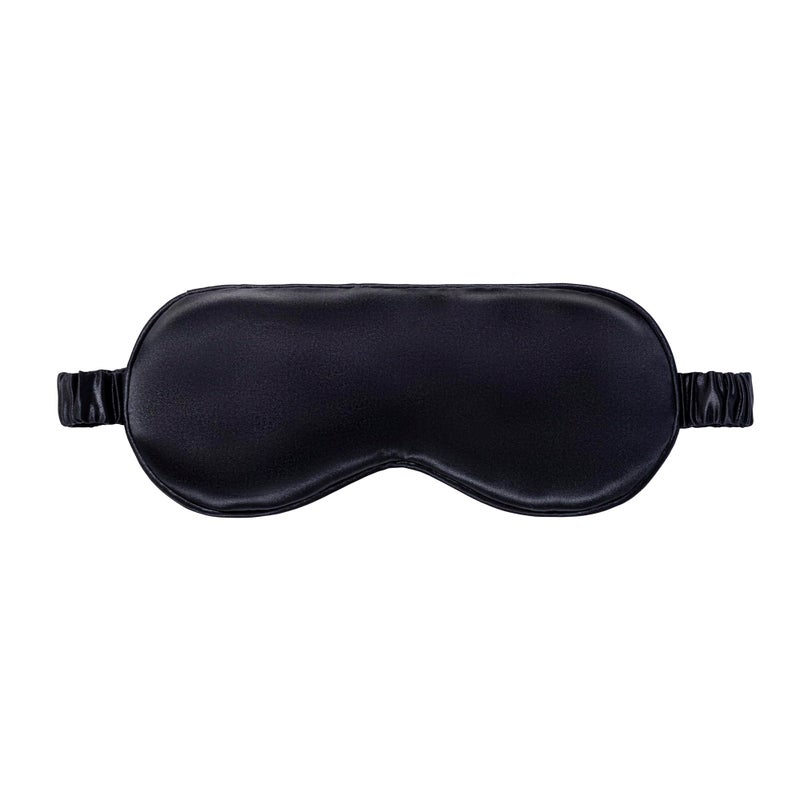 slip Pure Silk Sleep Mask - 100% Mulberry Silk, Ultra Soft & Comfortable, Blocks Light for Restful Sleep| Adjustable Strap for Perfect Fit, Gentle on Skin & Hair (Black - 1 Count Pack of 1) - Image 2