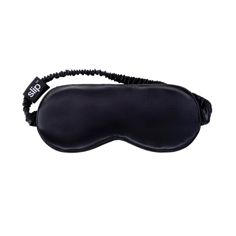 slip Pure Silk Sleep Mask - 100% Mulberry Silk, Ultra Soft & Comfortable, Blocks Light for Restful Sleep| Adjustable Strap for Perfect Fit, Gentle on Skin & Hair (Black - 1 Count Pack of 1) - Image 3