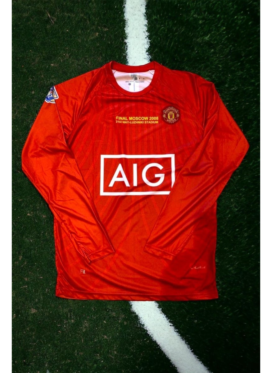 North Stand - Vintage 06/07 Manchester United Long Sleeve Ronaldo Jersey - Image 1