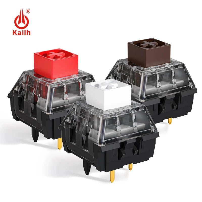 Kailh BOX White/Red/Brown V2 Mechanical Keyboard Switches, Clicky Linear Tactile, 5-Pin, Pre-Lubed, Custom Gaming - Image 3