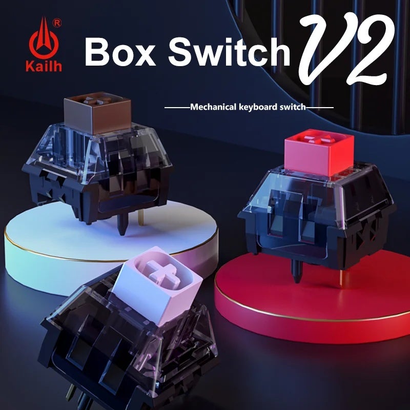 Kailh BOX White/Red/Brown V2 Mechanical Keyboard Switches, Clicky Linear Tactile, 5-Pin, Pre-Lubed, Custom Gaming - Image 5