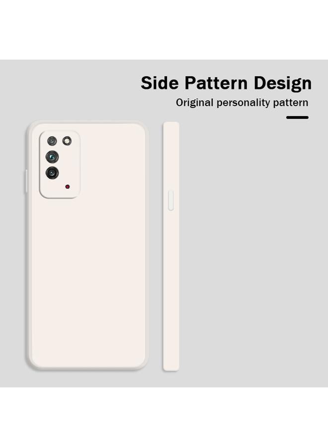 S-TOP Case For Honor X10 5G Solid Color Imitation Liquid Silicone Straight Edge Dropproof Full Coverage Protective Case - Image 2