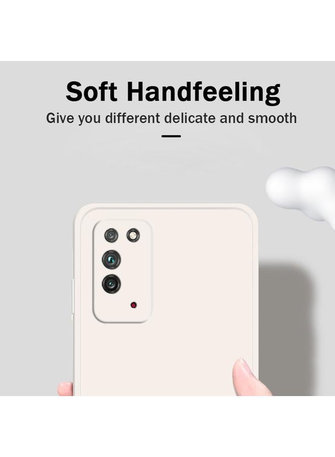 S-TOP Case For Honor X10 5G Solid Color Imitation Liquid Silicone Straight Edge Dropproof Full Coverage Protective Case - Image 3