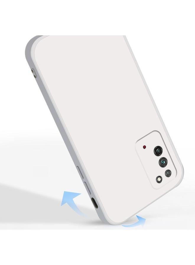 S-TOP Case For Honor X10 5G Solid Color Imitation Liquid Silicone Straight Edge Dropproof Full Coverage Protective Case - Image 5