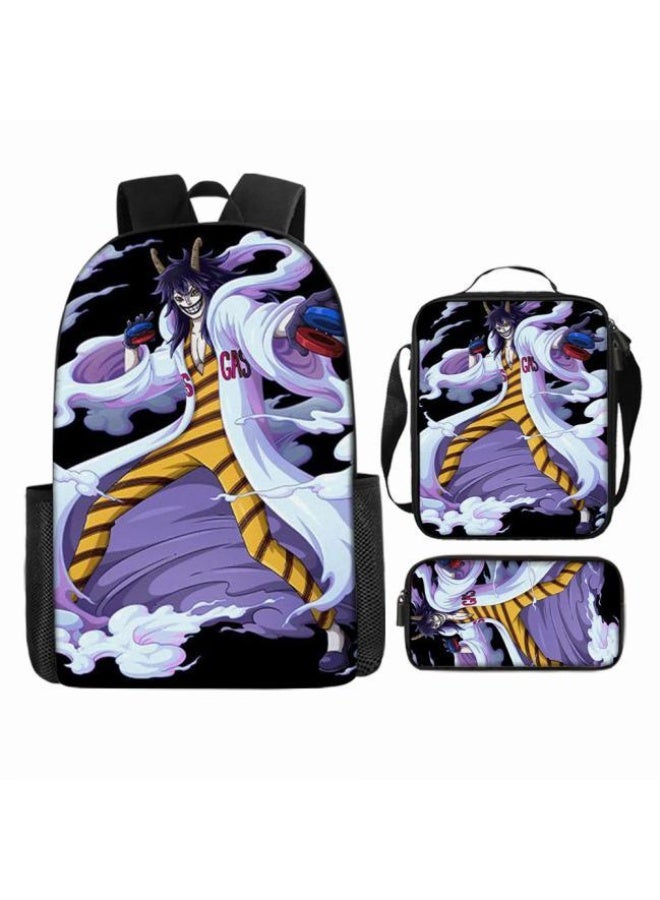 عام أحدث نموذج عالمي من الكرتون طباعة ثلاثة قطعة حقيبة مجموعة ( الطلاب ، الأطفال ، الأصدقاء ، نزهة ، تسلق الجبال ، الخ . ) - Image 4